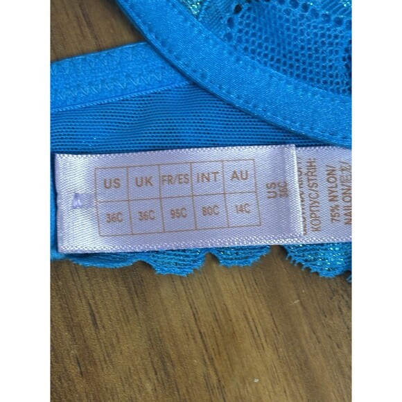 Savage X Fenty Savage Not Sorry Unlined Lace Balconette Bra 36C - Picture 6 of 9